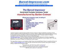 Tablet Screenshot of barcol-impressor.com